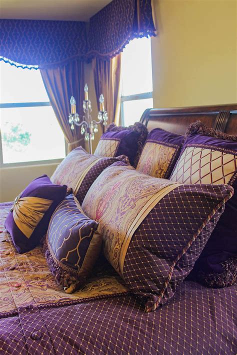 Purple and Gold Master Bedroom – Norwood Furniture – Norwood Furniture