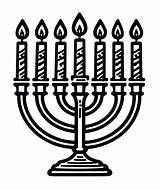 Printable Menorah Coloring Page sketch template