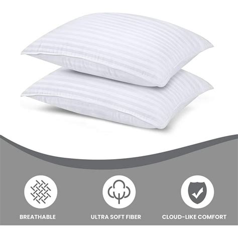 Eurotex 24x24 inch 100% Cotton Pillow Inserts Soft Fluffy for Bed, Pack of 2 - Walmart.com