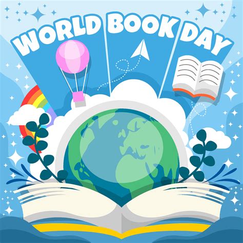 World Book Day Background 5424216 Vector Art at Vecteezy