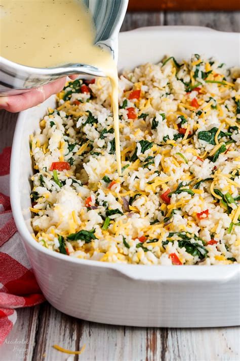 Spinach Rice Casserole - Accidental Happy Baker