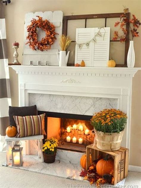 46 Inexpensive Fall Decor Ideas For Your Apartment | Fall fireplace, Fall home decor, Fall ...