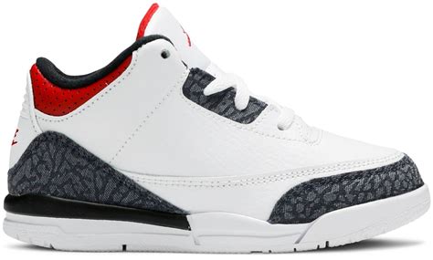 (Toddler) Air Jordan 3 Retro Denim SE 'Fire Red' DB0442‑100 - DB0442 ...