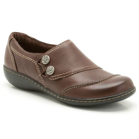 Clarks Ladies Embrace Charm Brown Leather Casual Shoe| Marshall Shoes