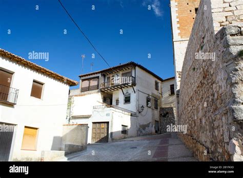 Typical architecture in old town outside of Madrid Stock Photo - Alamy