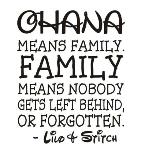 Ohana! The best friends you can have! – Just my perspective!