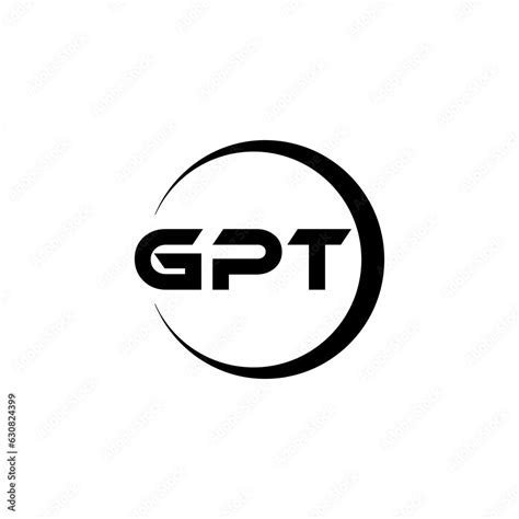 GPT letter logo design with white background in illustrator, cube logo ...