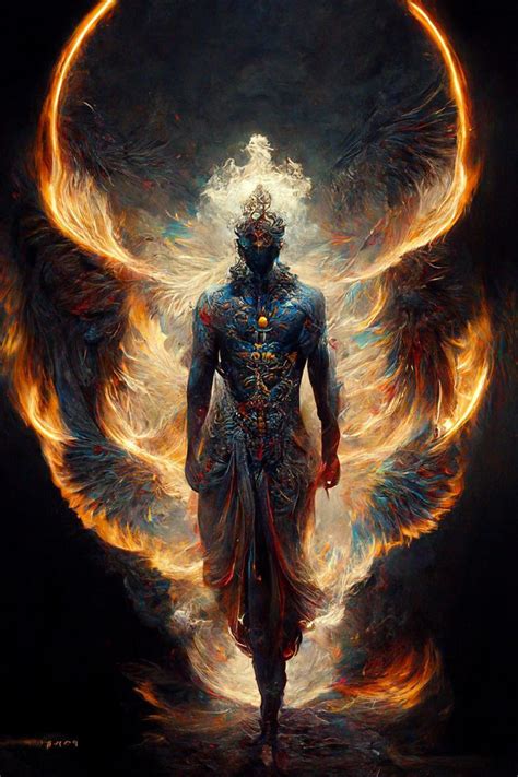 God of the fire Metal Print by dead-sun | Surreal art, Ethereal art ...