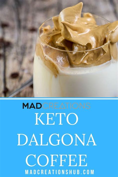 Only 3 ingredients in this thick and fluffy keto Dalgona Coffee. Delicious and easy low carb ...
