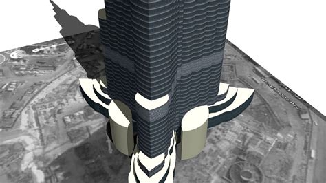 Burj Dubai (Google Earth Perfect Version) 3d model