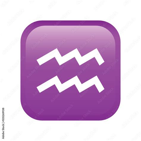 Aquarius emoji icon. Astrology symbol modern, simple, vector, icon for ...