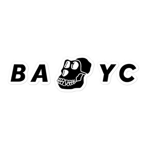 BAYC Bored Ape Yacht Club Bubble-free Sticker NFT Non Fungible - Etsy