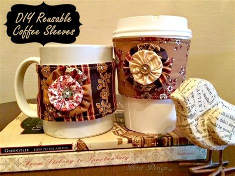 Easy Peasy DIY Reusable Coffee Sleeves - DIY Crush