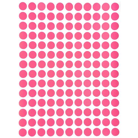 Color Coding Labels 3/8" Round 10 mm, Pink Dot Stickers, 0.375 inch rounds sticker by Royal ...