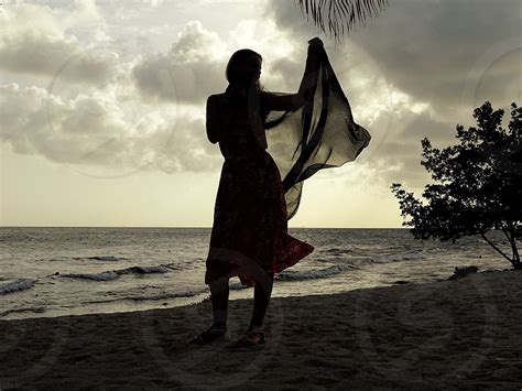 Beach,beachtime, sunset, girl,young adult,shadow,young,people,having ...