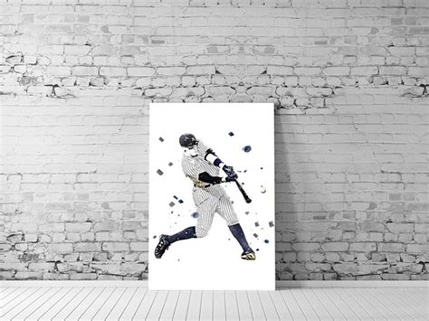 Aaron Judge Poster / Sports Art Print Canvas Wall Art Man - Etsy