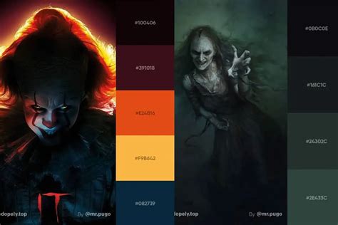 8 Horror Color Palettes | Horror Movie Color Palettes - Webgyaani