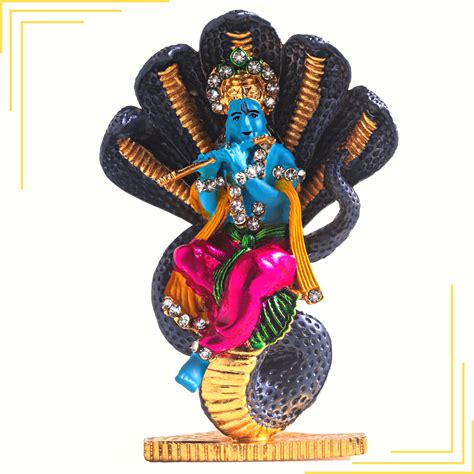 Buy Pudhgal Lord Krishna Idol | Sheshnag Lord Krishna Statue for Car ...