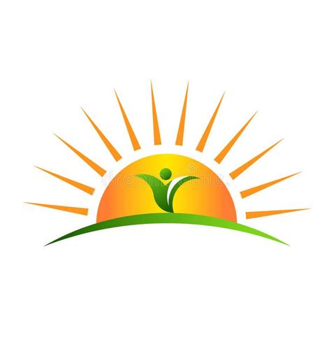 Plant in sunrise Logo. Sun rising with a plant in the horizon , #Sponsored, #Logo, #sunrise, # ...