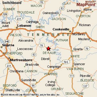 Where is Smithville, Tennessee? see area map & more