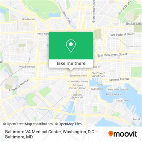 How to get to Baltimore VA Medical Center by bus, metro or light rail?