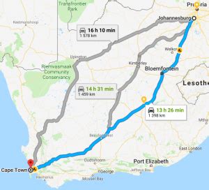 Johannesburg to Cape Town road trip: route suggestions | Cape town map, Cape town, South africa ...