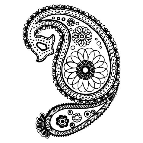 Free Hand Drawn Paisley Design Vector