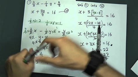 How To Solve Simultaneous Equations With Fractions - Tessshebaylo