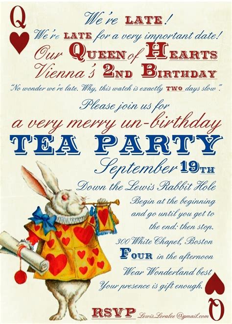 Mad Hatters Tea Party Invitations - Mickey Mouse Invitations Templates