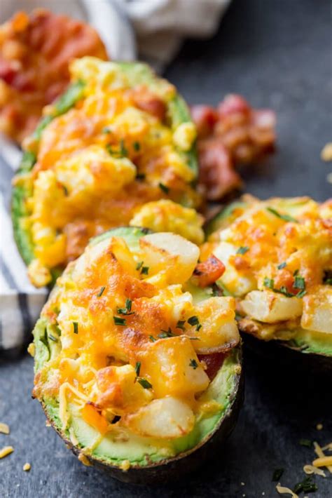 Breakfast Stuffed Avocado - Easy Peasy Meals