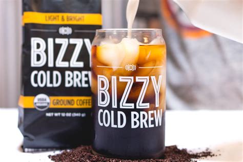 Bizzy Organic Cold Brew Coffee | Light & Bright Blend | Coarse Ground Coffee | Micro Sifted ...