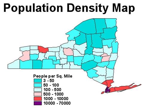 New York Population Density Map - Agnese Latashia