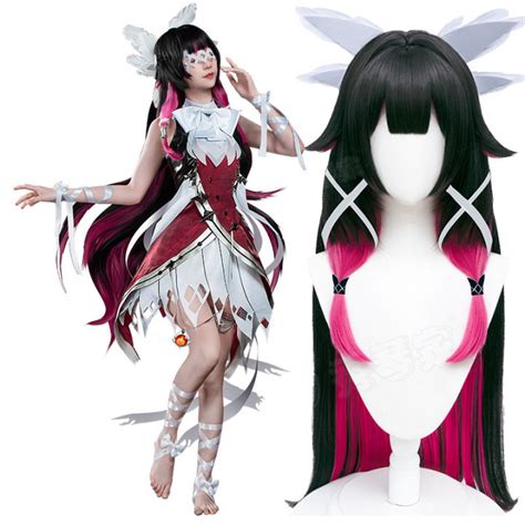 Anime Game Genshin Impact Fatui Columbina Battle Dress Gorgeous Party Uniform Cosplay Costume ...