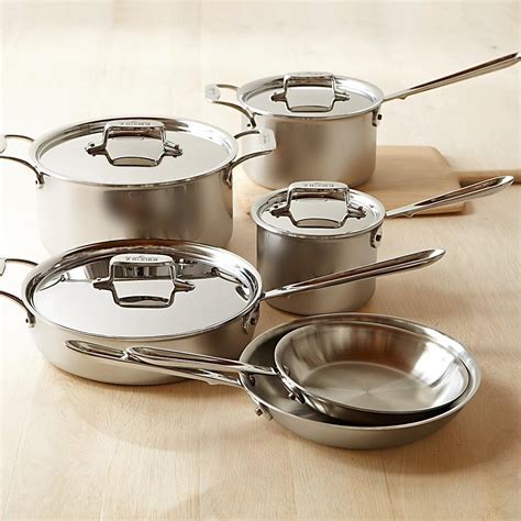 All-Clad d5 Stainless-Steel 10-Piece Cookware Set | Williams Sonoma AU