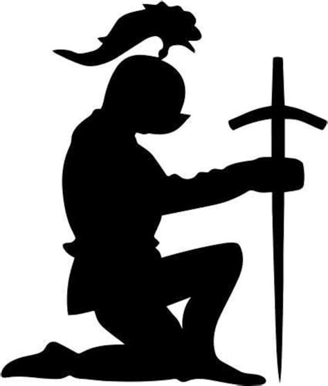 Knight Kneeling Praying Vinyl Decal Sticker Bumper Car Truck Window - Etsy