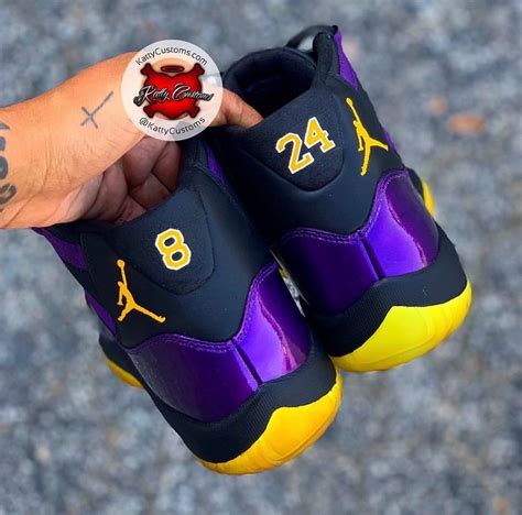 Kobe Bryant tribute Air Jordan Sneakers Rest In Peace Black Mamba 🐍 ...
