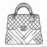 Chanel Handbag Coloring Page 70035 55435 sketch template