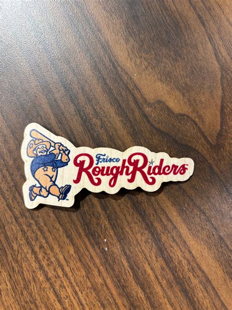 Wood Frisco RoughRiders Logo Sticker