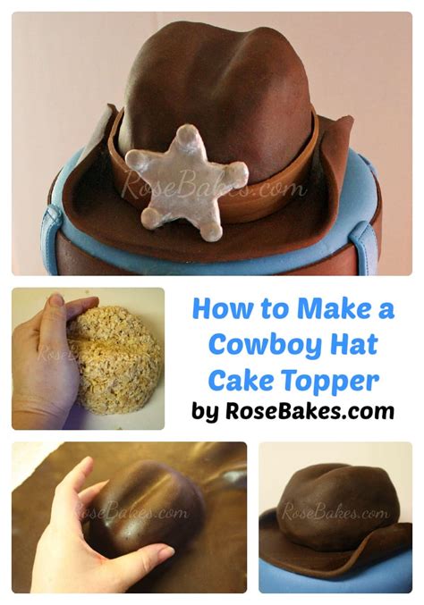 How to Make a Cowboy Hat Cake Topper - Rose Bakes