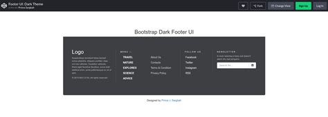 10 Inventive Bootstrap Footer Examples To Help You Design a Stunning Website Footer