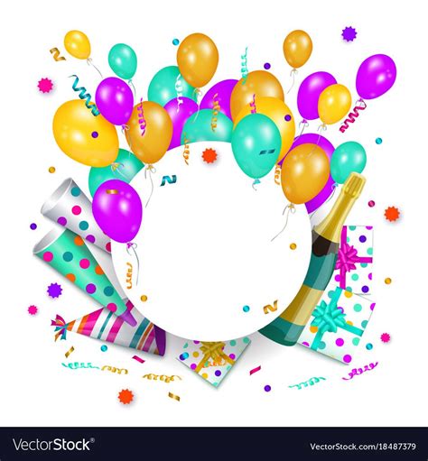 vector happy birthday congratulatory card, poster banner design ...