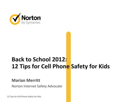 12 tips for cell phone safety for kids | PPT