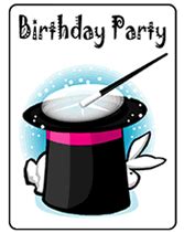 Children's Magician Birthday Party Invitations Templates