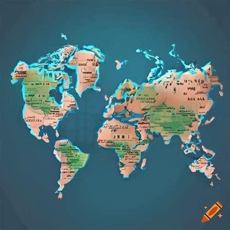 A world map showing a stock market platform