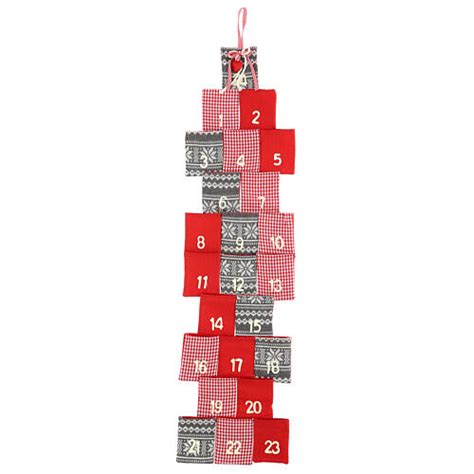 Red Advent Calendar pockets 110 cm | online sales on HOLYART.co.uk