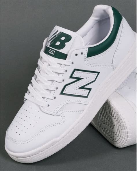 New Balance 480 Trainer White/Green - 80s Casual Classics