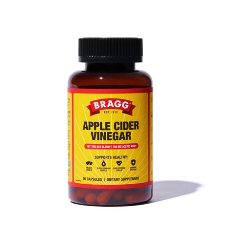 Bragg Apple Cider Vinegar Supplement -- 90 Capsules - Vitacost