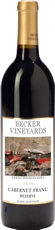 Becker Vineyards - Products - Cabernet Franc Reserve 2019