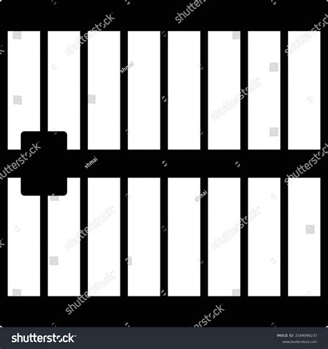 Correctional Facility Gate Symbol Jail Bars Stock Vector (Royalty Free) 2184096237 | Shutterstock