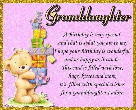 Happy Birthday To Our Granddaughter Gif - pic-leg